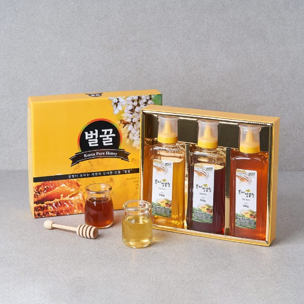 컨비니, [선물세트] 양봉 전문가의 아카시아/야생화/밤 꿀, 컨비니언