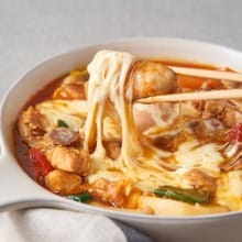 경북 안동 맛집 쩐데이안동찜닭의 무항생제 닭고기로 만든 치즈찜닭